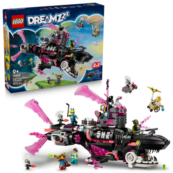 LEGO DREAMZzz - Submarin-rechin de coșmar 71500, 1413 piese