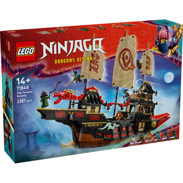 LEGO Ninjago - Nava Bounty a Templului 71848, 2387 piese