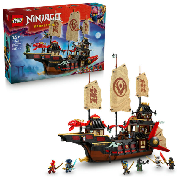 LEGO Ninjago - Nava Bounty a Templului 71848, 2387 piese