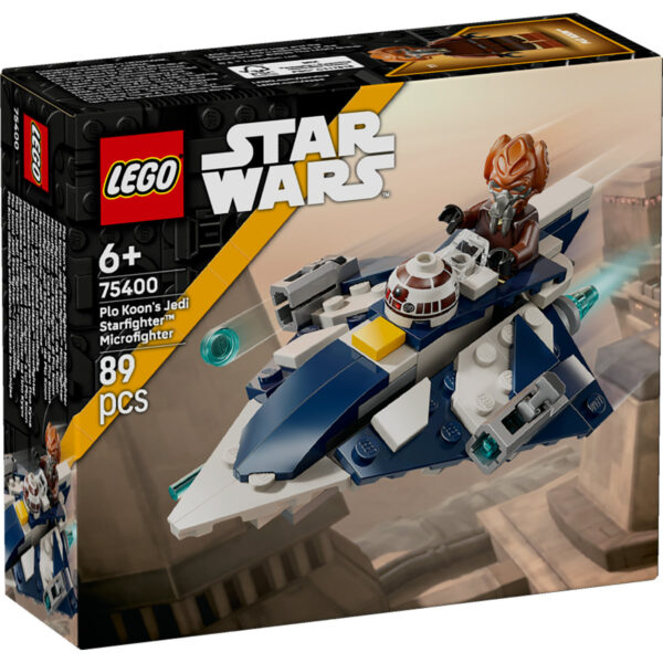 LEGO Star Wars - Micronava de luptă Jedi Starfighter a lui Plo Koon 75400, 89 piese