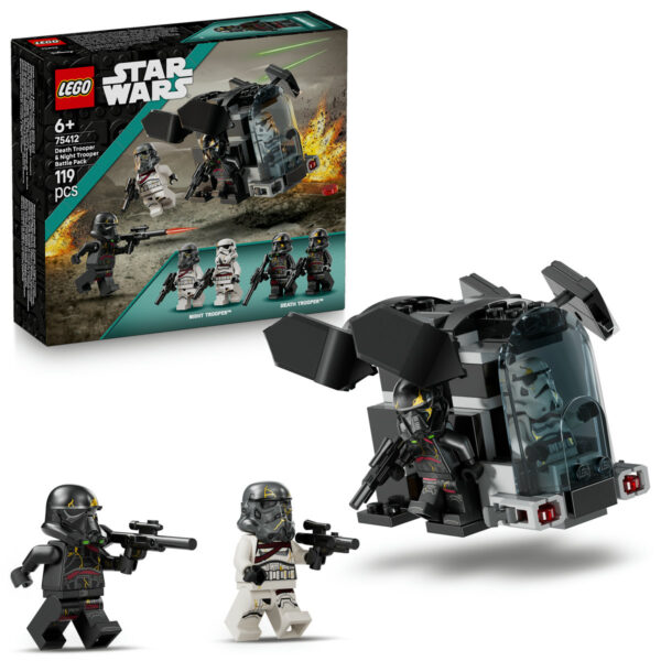 75412-lego-star-wars LEGO Star Wars - Pachet de luptă Soldați ai morții și soldați ai nopții 75412, 119 piese