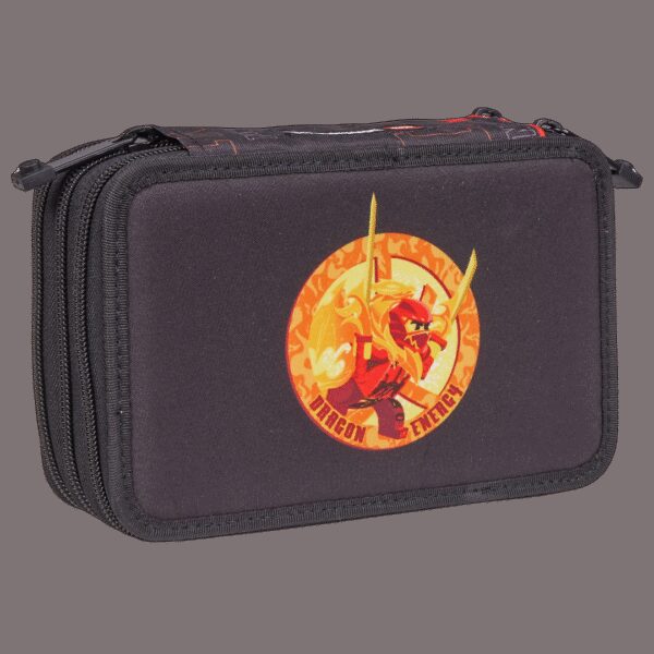 Ghiozdane si rechizite - Penar neechipat LEGO Ninjago  cu 3 compartimente  - Dragon Energ 20237-2502, 1 piese