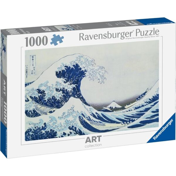 Ravensburger - Puzzle valuri in Kanagawa 1000 piese design nou - RVSPA00107