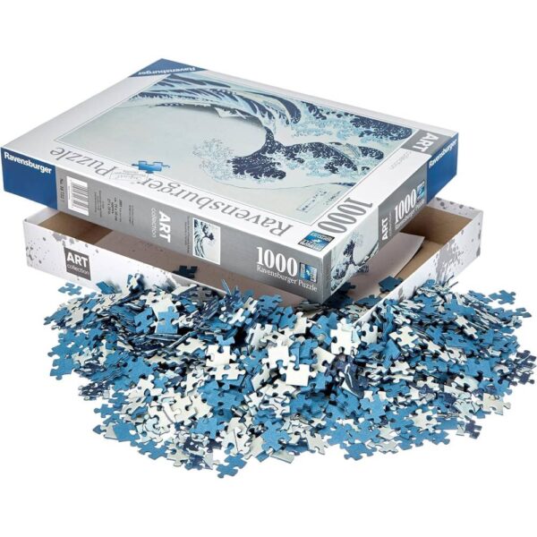 Ravensburger - Puzzle valuri in Kanagawa 1000 piese design nou - RVSPA00107