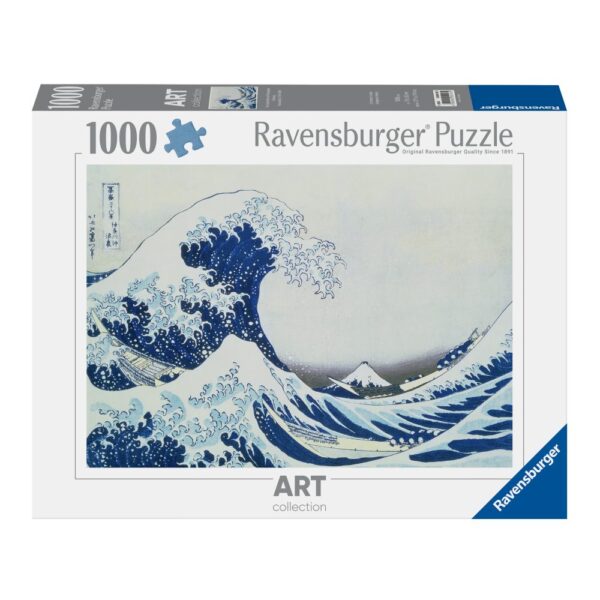 Ravensburger - Puzzle valuri in Kanagawa 1000 piese design nou - RVSPA00107