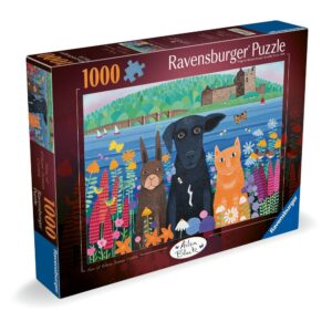 Ravensburger - Puzzle animalute la castelul Eilean Donan 1000 piese - RVSPA01575