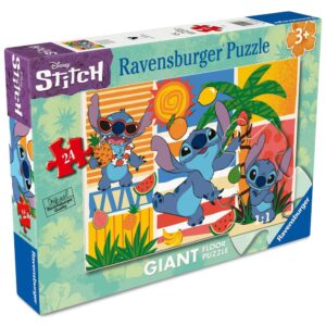 Ravensburger - Puzzle mare de podea Disney Stitch 24 piese - RVSPC04213