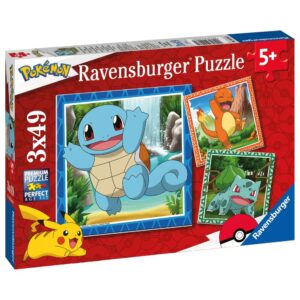 Ravensburger - Puzzle personaje Pokemon 3x49 piese - RVSPC05586