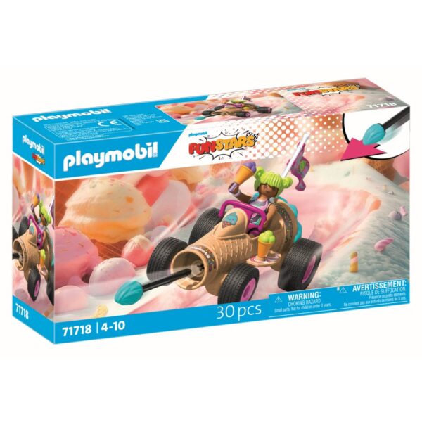 Playmobil - Jucarie de rol Cursa cu cornetul de inghetata - PM71718