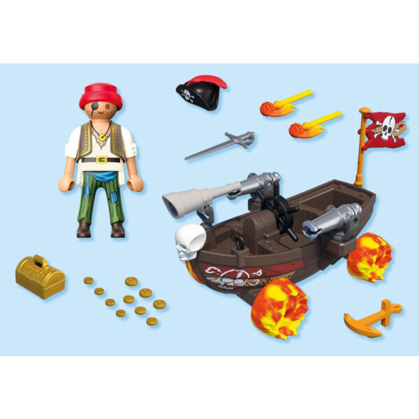 Playmobil - Jucarie de rol Cursa cu barca piratilor - PM71720