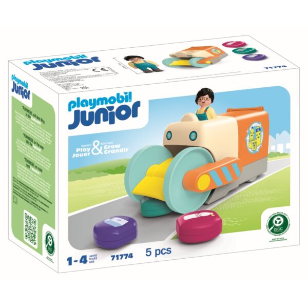 Playmobil - Junior dezvoltare prin joaca Vehicul de colectare a gunoiului - PM71774