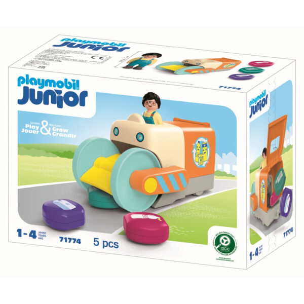 Playmobil - Junior dezvoltare prin joaca Vehicul de colectare a gunoiului - PM71774