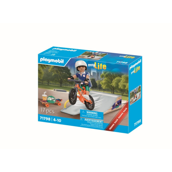 Playmobil - Promo Pack figurina Skater si rampa - PM71798