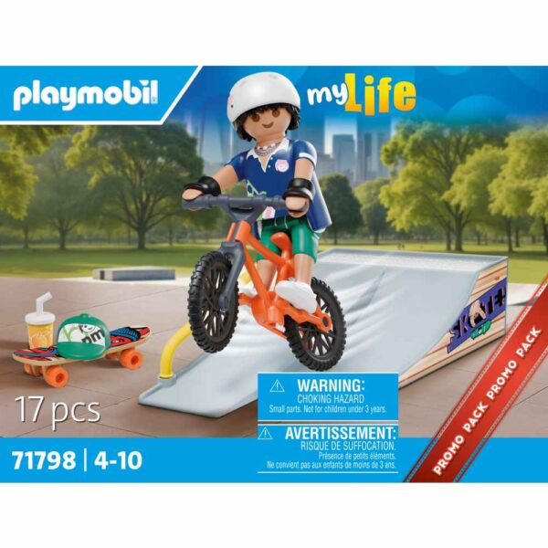 Playmobil - Promo Pack figurina Skater si rampa - PM71798