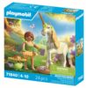 Playmobil - Jucarie de rol Figurina de colectie unicornul Rainbow Flower si zana - PM71840
