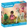 Playmobil - Jucarie de rol Figurina de colectie unicornul Sky Rose si zana - PM71841