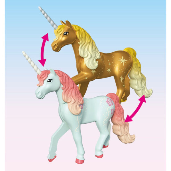 Playmobil - Jucarie de rol Figurina de colectie unicornul Sky Rose si zana - PM71841