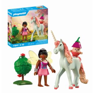 Playmobil - Jucarie de rol Figurina de colectie unicornul Sky Rose si zana - PM71841