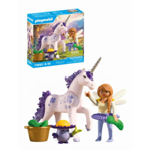 Playmobil - Jucarie de rol Figurina de colectie unicornul Lucky Lavender si zana - PM71843