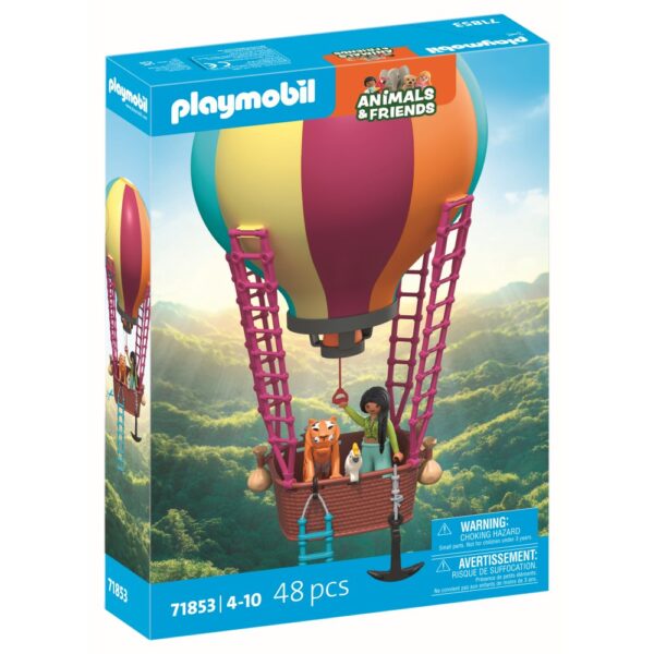 Playmobil - Jucarie de rol Plimbarea animalelor cu balonul - PM71853