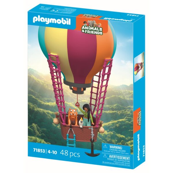 Playmobil - Jucarie de rol Plimbarea animalelor cu balonul - PM71853