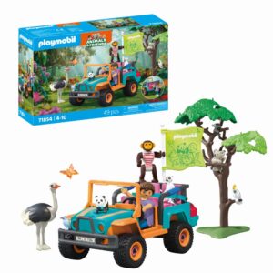 Playmobil - Jucarie de rol Plimbarea animalelor cu vehiculul de teren - PM71854