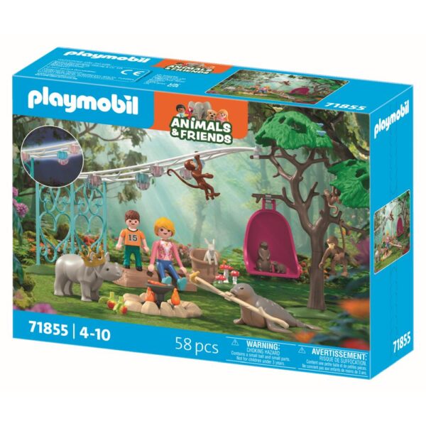 Playmobil - Jucarie de rol Petrecerea aniversara a animalelor - PM71855