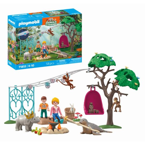 Playmobil - Jucarie de rol Petrecerea aniversara a animalelor - PM71855
