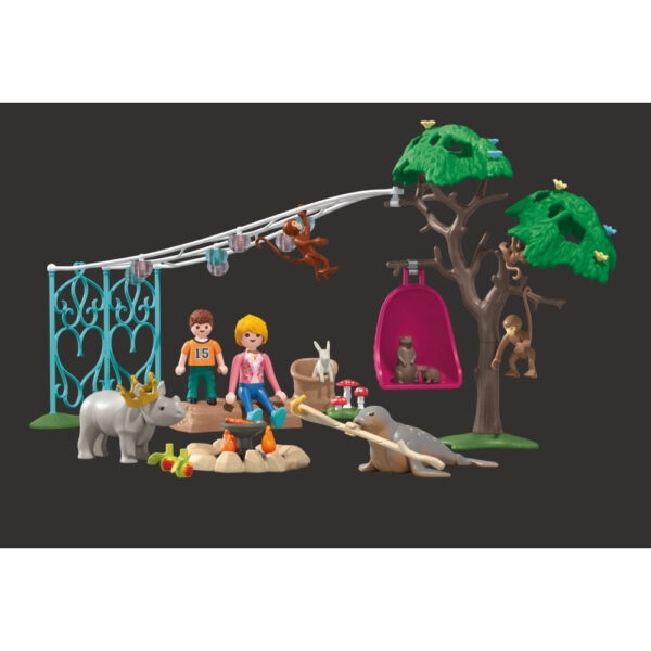 Playmobil - Jucarie de rol Petrecerea aniversara a animalelor - PM71855