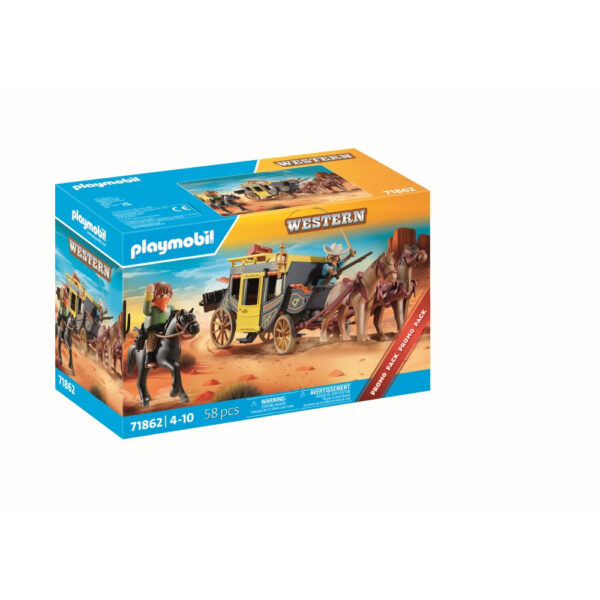 Playmobil - Promo Pack Diligenta din Vestul salbatic - PM71862