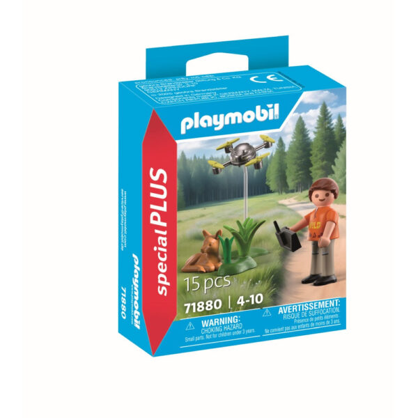Playmobil - Figurina salvator cu drona - PM71880