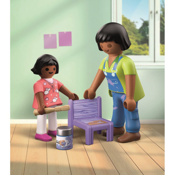 Playmobil - Figurina mesterita cu fetita - PM71881