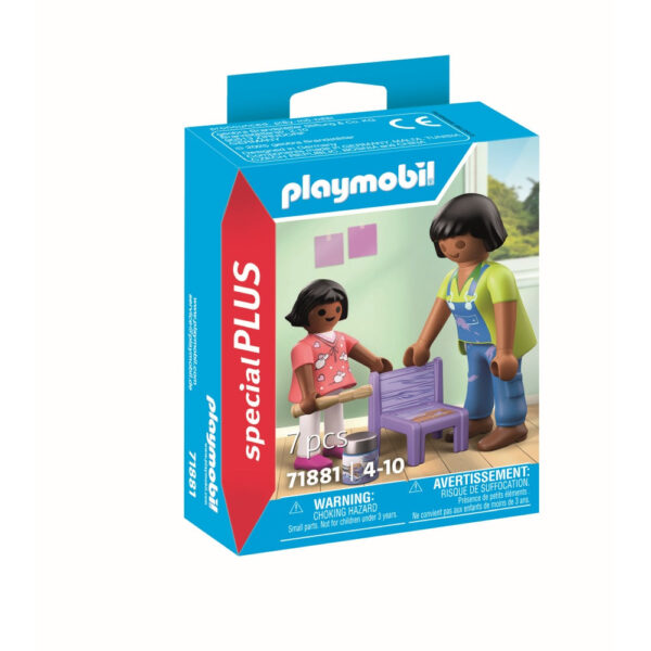 Playmobil - Figurina mesterita cu fetita - PM71881