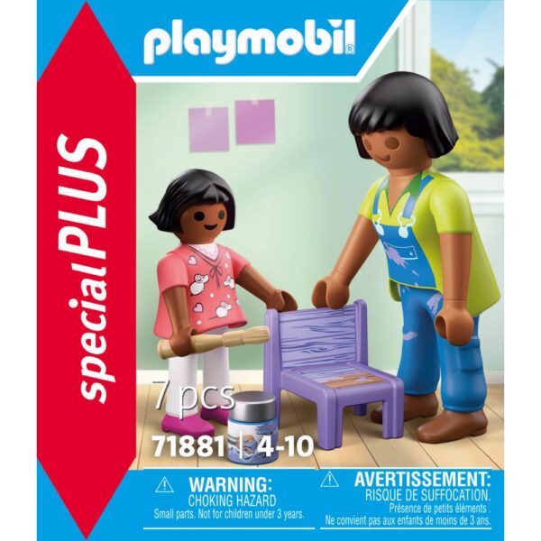 Playmobil - Figurina mesterita cu fetita - PM71881