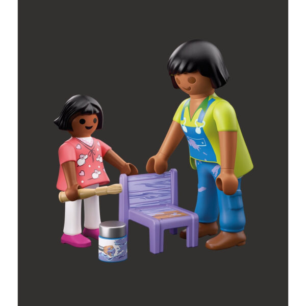 Playmobil - Figurina mesterita cu fetita - PM71881
