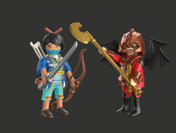 Playmobil - Set 2 figurine cavaler Novelmore si bandit Burnham - PM71884