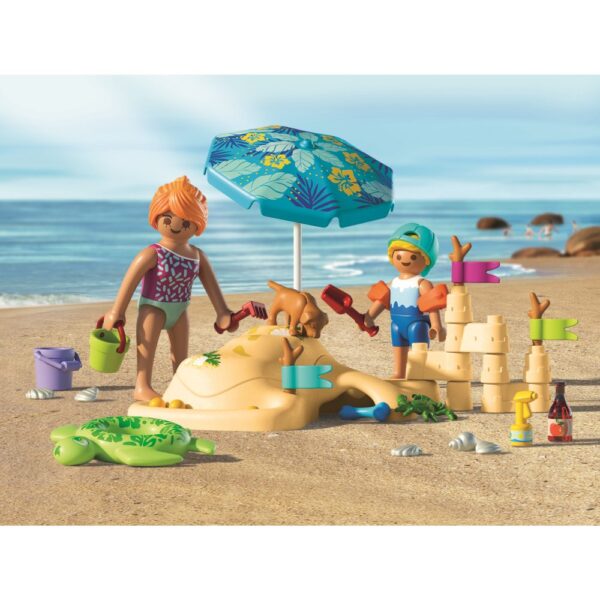 Playmobil - Jucarie de rol Distractie in familie la plaja - PM71906
