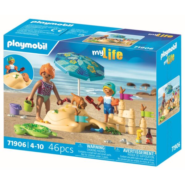 Playmobil - Jucarie de rol Distractie in familie la plaja - PM71906