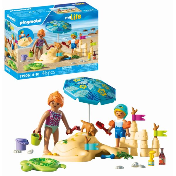 Playmobil - Jucarie de rol Distractie in familie la plaja - PM71906