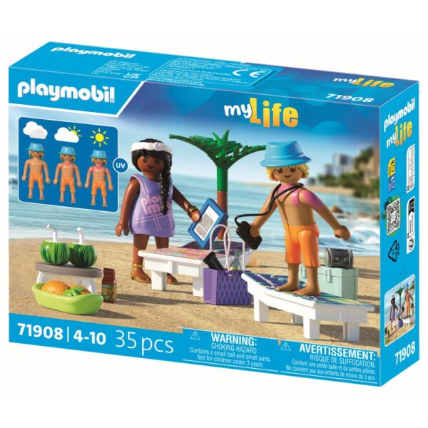 Playmobil - Jucarie de rol Cuplu de tineri la plaja - PM71908
