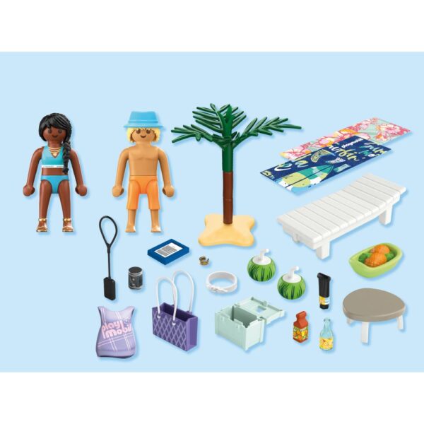 Playmobil - Jucarie de rol Cuplu de tineri la plaja - PM71908