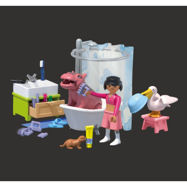 Playmobil - Jucarie de rol Distractia animalelor la baie - PM71950