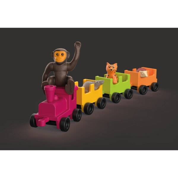Playmobil - Jucarie de rol Plimbarea animalelor cu locomotiva - PM71951
