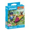 Playmobil - Jucarie de rol Plimbarea animalelor cu locomotiva - PM71951
