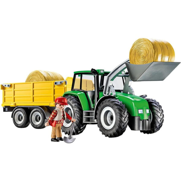 Playmobil - Tractor cu remorca si incarcator frontal - PM9317