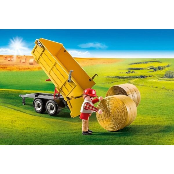 Playmobil - Tractor cu remorca si incarcator frontal - PM9317