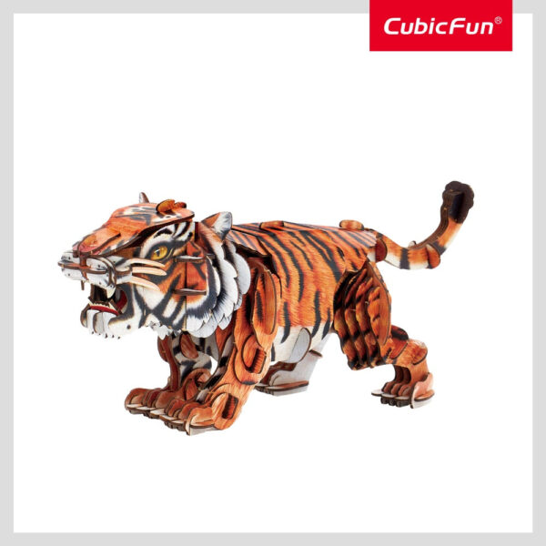Cubic Fun - National Geographic Animale Salbatice Puzzle 3D Tigru Siberian 87 piese - CUDS1071h