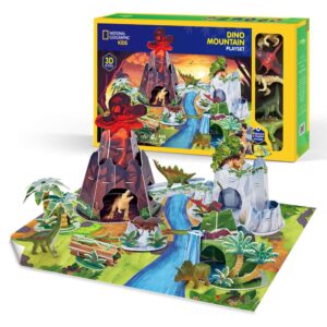 DS1078hDINOMOUNTAIN1 Cubic Fun - National Geographic Set de joaca 3D muntele dinozaurilor 54 piese - CUDS1078h