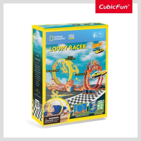 Cubic Fun - Joc Educativ STEM National Geographic puzzle 3D Cursa trasnita - CUDS1130h