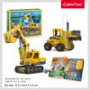 Cubic Fun - Joc Educativ STEM National Geographic puzzle 3D Excavator si Stivuitor - CUDS1131h